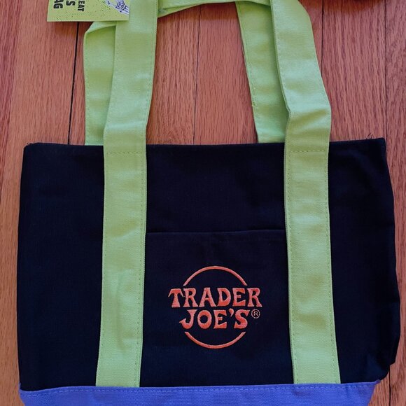 🎃 NWT Set of 4 Trader Joe's MINI Canvas Halloween Tote Bags. Trick or Treat Bag - Picture 8 of 10
